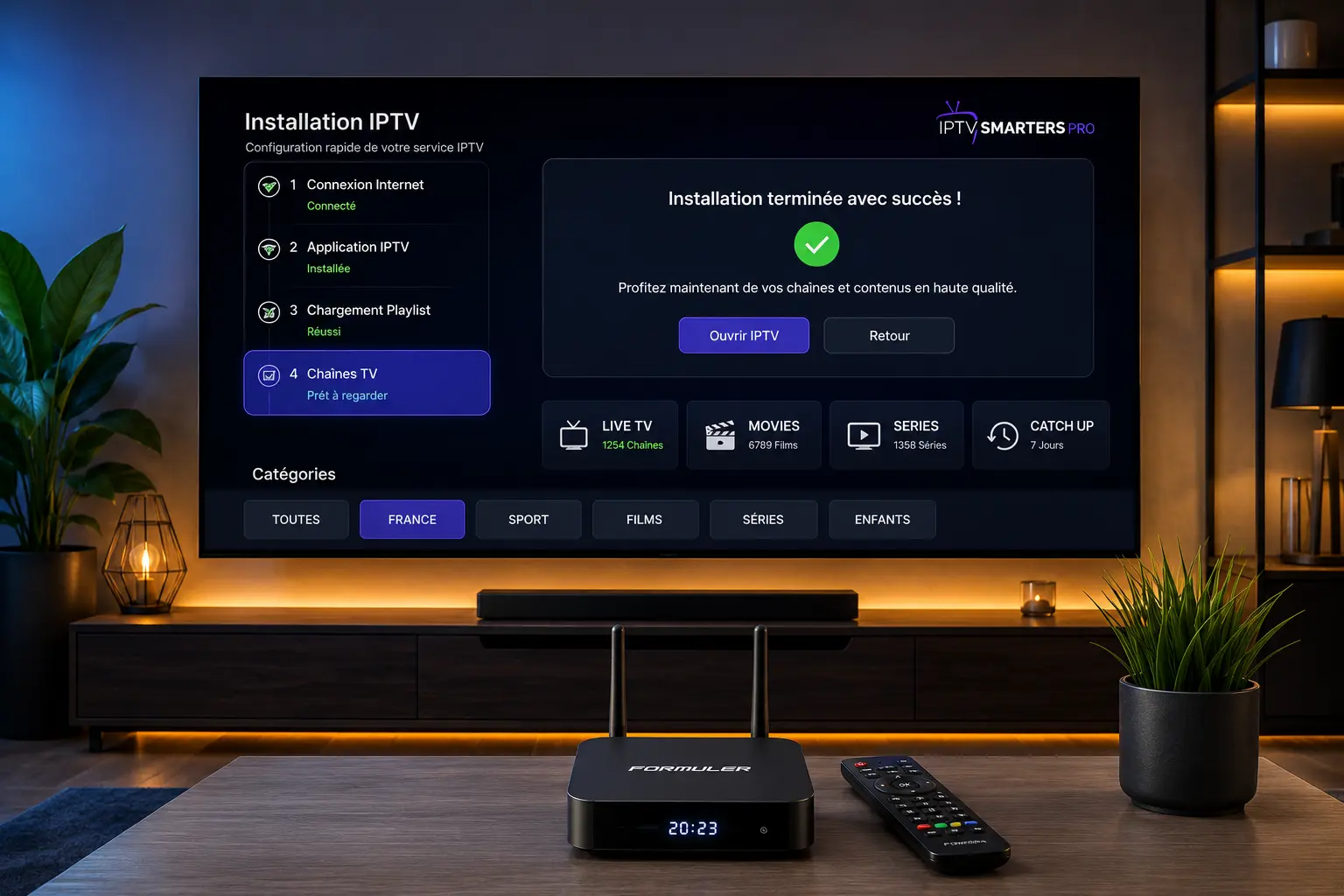 Installation IPTV Android TV