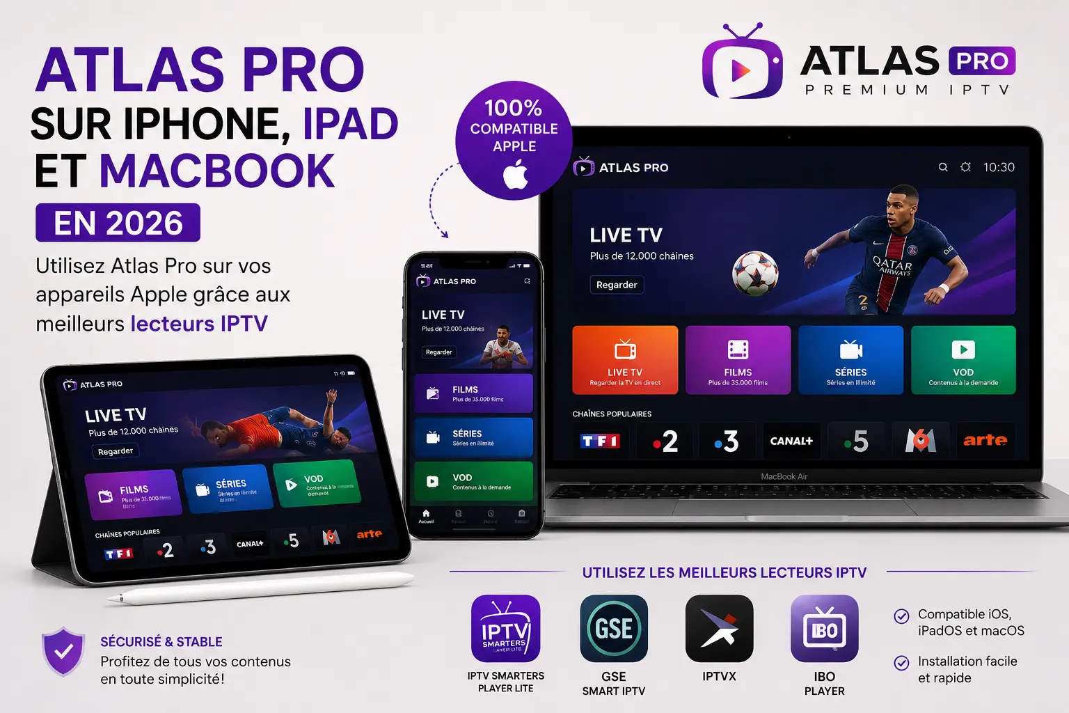 Comment utiliser Atlas Pro sur iPhone, iPad et MacBook en 2026